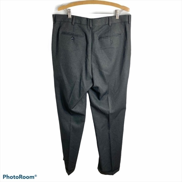 Van Heusen Pleated Men’s Dress Pants 36x34 Gray - Picture 2 of 6